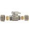 Brasscraft BrassCraft 1/4 in. Compression outlets X 1/2 in. Compression Brass Shut-Off Valve G2CR34X CD - alternate 2